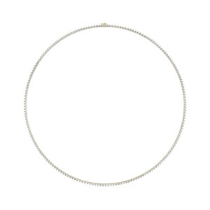 שרשרת טניס 4 שיניים דגם 50142 זהב צהוב 14 קראט משובצת יהלומי מעבדה במשקל כולל של 20.80 קראט עם תעודה גמולוגית